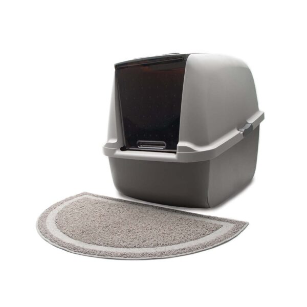 Catit Alfombra Para Areneros Gato  Semicirculo 60 x 35 cms - Imagen 2
