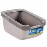 Catit Baño Gato Borde Grueso Color Gris Claro