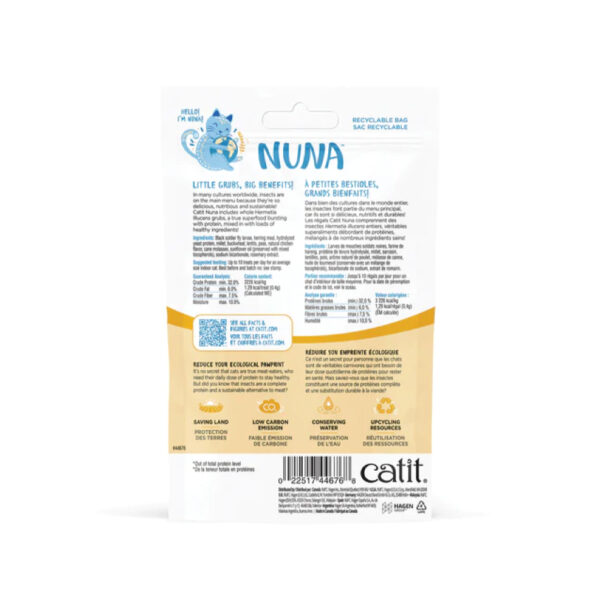 Catit Nuna Proteina de Insecto y Arenque Gato 60gr - Imagen 2