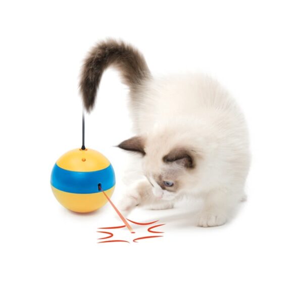 Catit Play Tumbler Bee Gato Con Luz y Movimiento - Imagen 4