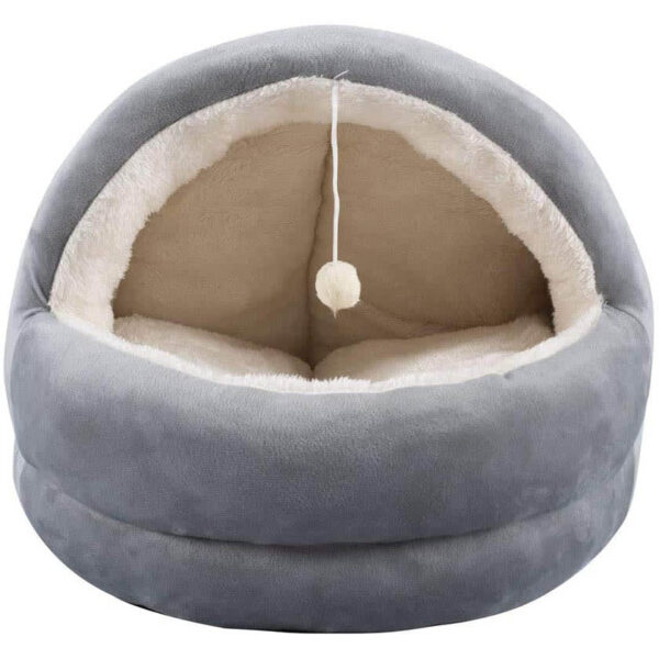 Pawise Cama Iglú Para Gato con Felpa - Imagen 1