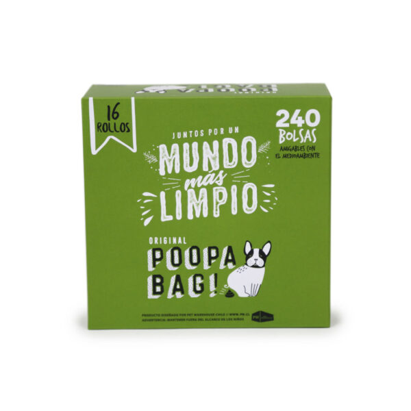 Poopa Bag Bolsas Biodegradables Caja 16 Rollos (240 und) - Imagen 2