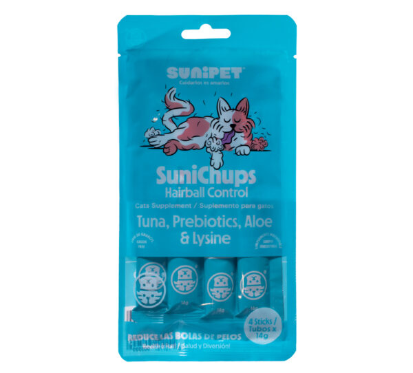 Sunichups Hairball Control Para Gato 4 Tubos 4