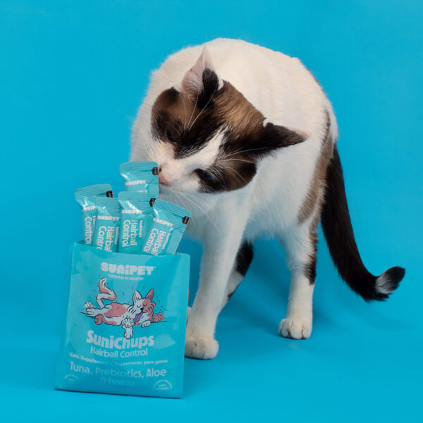 SuniChups Hairball Control Para Gato 4 Tubos - Imagen 4