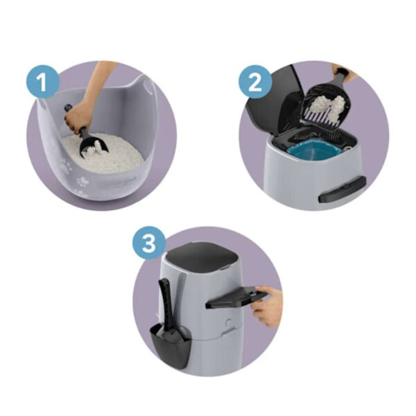 Litter Genie Cat Litter Locker Basurero Con Pala - Imagen 3