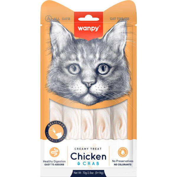 Wanpy Cat Creamy Chicken Cremoso De Pollo 70gr 2